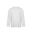 thumbnail image 3 of ORQ Men Roll Tab 3/4 Sleeve Shirt Summer Button Collar Cotton Linen Blouse, 3 of 8