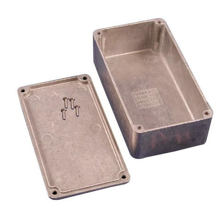Hammond 1590C Diecast Aluminum Enclosure – 4.72x3.70x2.10 Inches, IP54 Rated, For Electronics Projects