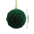 thumbnail image 3 of Nilvkv 3PCS Velvet Christmas Balls, Bulk Flocked Christmas Tree Ball Ornaments Plastic Balls 8cm/3.1in Xmas Decorative Hanging Ornaments Christmas Tree Decoration, 3 of 6