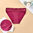 thumbnail image 5 of Fiaer,High Cut Brazilian Underwear for Women,Womens Lace Trim Full Coverage Panties High Waisted Stretch Briefs Red M, 5 of 5