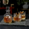 thumbnail image 6 of Viski Beau Stacking Liquor Decanter and Glasses Set, Whiskey Gifts Set of 3, 6 of 10