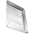 thumbnail image 3 of Miangastore 1 set of Stainless Steel Grill Plate with Mesh Rack Food Display Rack BBQ Plate, 3 of 9