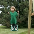 thumbnail image 4 of Swing-N-Slide Stand-Up Swing for Backyard Swing Sets with 14 in x 14 in Base - Green with Green Coated Chains, 4 of 4