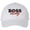 White, variant on Boss Lady Embroidered Soft Cotton Dad Hat - High Quality Adjustable Cap for Women (Khaki, OneSize)