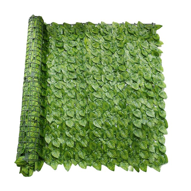 Valla Artificial De Hojas Valla de hoja verde artificial para paisajismo, valla de rábano verde, decoración de jardín (G) Ehuebsd Libre de BPA
