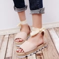 thumbnail image 1 of Sandalias de playa con punta abierta para vacaciones casuales de vendaje sólido para mujer Wmkox8yii ytu7997, 1 of 5