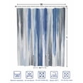 thumbnail image 4 of Split Shower Curtain for Transfer Bench, Blue Gray Fabric Shower Curtains for Bathroom, Modern Simple Abstract White Ombre Texture Tub Sliding Transfer Bench Waterproof Bath Curtains 72"x84", 4 of 9