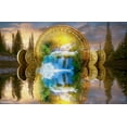 thumbnail image 2 of Hunziker, Steve 24x17 White Modern Wood Framed Museum Art Print Titled - Bitcoin New Age II, 2 of 4