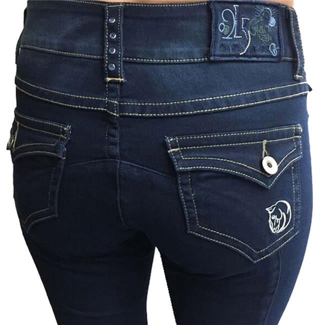 ladies indigo jeans