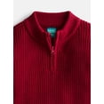thumbnail image 2 of Wonder Nation Boys Quarter Zip Sweater with Long Sleeves, Sizes 4-18 & Husky, 2 of 3