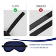 thumbnail image 4 of Antifaz para dormir, antifaz de seda para dormir con correa ajustable, antifaz para dormir opaco de satén para hombres y mujeres, cómoda visera con los ojos vendados para dormir nocturno azul, 4 of 6