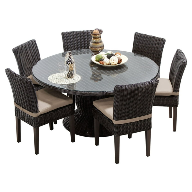 TK Classics VENICE-60-KIT-6C-NAVY 60 Venice Outdoor Patio