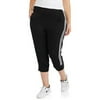 Women's Plus Capri Stripe Jogger