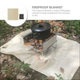 thumbnail image 6 of Raindrops  Camping Fire Fireproof Cloth Heat Insulation Pad Fiberglass Mat, 6 of 8