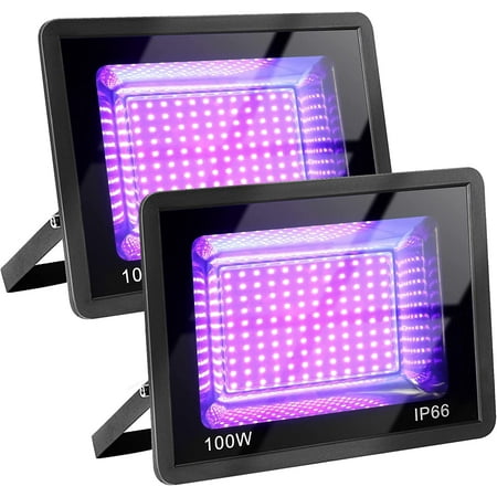 

KUSONG Black Light 2 Pack UV Flood Light 100W Led Black Lights Indoor Outdoor IP66 Waterproof Stage Light for Glow Party Halloween Black Lights Glow in Dark Party Supplier