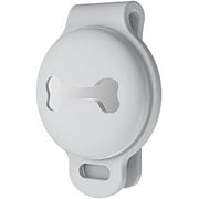 AirTag Dog Collar Holder Silicone Protective Case (Gray)