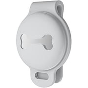 AirTag Dog Collar Holder Silicone Protective Case (Gray)