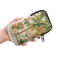 thumbnail image 2 of SEANATIVE Double Glasses Case for Women Men, Neoprene Zipper Eyeglass Pouch Water-Resistant Scratch-Proof Lightweight Travel Glasses Bag for Eyeglasses Sunglasses, Hawaii Palm Tree Floral, 2 of 7