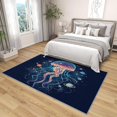 thumbnail image 4 of 4x5 Rug, Jellyfish Rug Washable Non Slip Soft for Living Room Bedroom, Galaxy Planet Area Rug, Ocean Animal Carpet, Jellyfish Home Decor & Gifts, 4 of 7