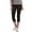 Black, variant on Women’s Reversible French Terry Ultra High Waist Capri Leggings, White, Large / X-Large