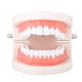 thumbnail image 3 of 2x de barra de de imitación Chapados en oro de 18 quilates Fang Hip Hop Grills Zulema Tapa de parrillas de dientes de boca, 3 of 8