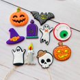 thumbnail image 2 of 10Pcs Halloween Suave Goma Fantasmas Esqueletos Calabazas Murciélago Flatback Suministros Para El Festival De Bricolaje Clips De Pelo Arco Máscara Decoración, 2 of 3