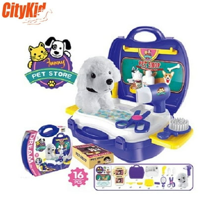 - Pet Salon Wash and Groom Suit Case with Dog
