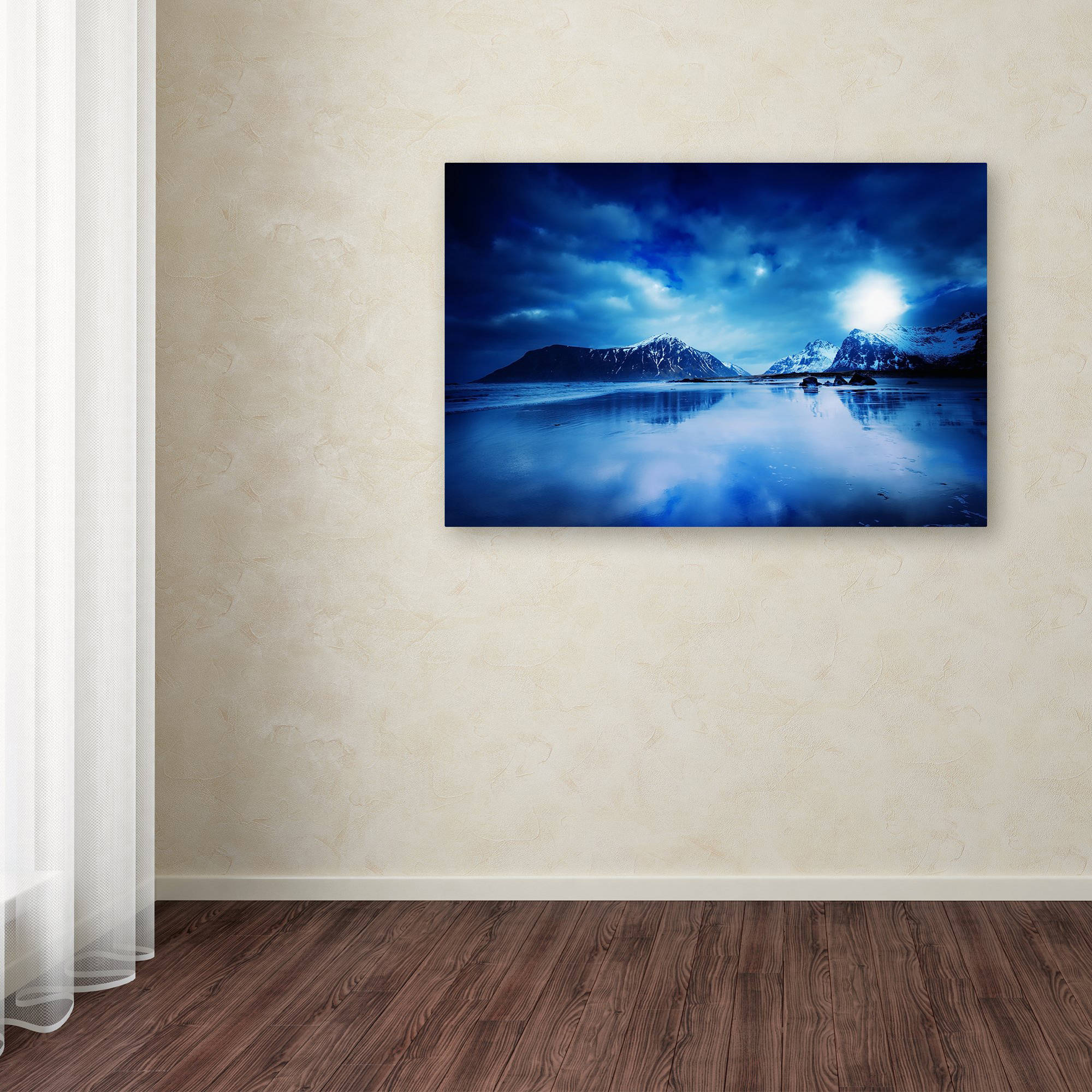 Trademark Fine Art "Lofoten Blues" Canvas Art by Philippe Sainte-Laudy