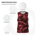 thumbnail image 3 of Honeii Red Line print basktball shirt for men and women, Unisex basketball jersey for Theme party-Medium, 3 of 6
