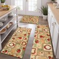 thumbnail image 2 of Pioneer Flower Floral Print Pattern Kitchen Rugs Sets Of 3,Kitchen Runner Rugs Non Skid Washable,Decorative Kitchen Floor Mats for Kitchen,Sink,Laundry,17X30 Inch + 17X47 Inch + 17X59 Inch, 2 of 6