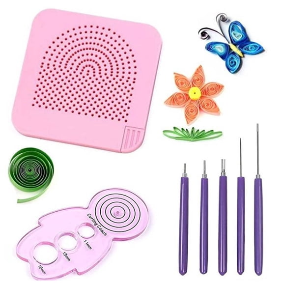 CCOCC 2026 New 5Pcs Quilling Kit,Compact and Functional Quilling Pen,Suitable for All Skill Levels Paper Quilling Tools,Style B