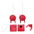 thumbnail image 4 of FONDOTIN 2Pcs Toilet Flapper Flat Circular Red Rubber Toilet Leak Proof Flapper For Homeowners, 4 of 8