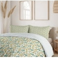 thumbnail image 6 of Ambesonne Botanical Duvet Cover Sets, Herbs Flourishing Flowers, 2-King, Ivory Seafoam, 6 of 7