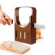 thumbnail image 1 of Bread Slicer, Toast Cutter Kitchen Sandwich Slicing Guide Foldable Kitchen Baking Tools with 4 Thickness for Homemade Bread Bagel, 1 of 5