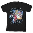 thumbnail image 6 of Sonic The Hedgehog Sonic Modern Mosaic Art Crew Neck Short Sleeve Boys' Black T-shirt-3T, 6 of 7