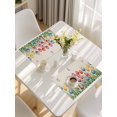 thumbnail image 5 of Watercolor Tulips Placemats Set of 6, Spring Flowers Butterflies Leaves Beige Placemats for Dining Table, Place Mats for Kitchen Tabletop, Waterproof Wipeable Dining Table Mats Set, 5 of 9