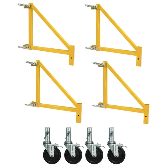 CBM Scaffold 18" Outrigger Set for Multipurpose 6-Ft. Baker Style Scaffold w/ 5" Wheels