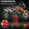 thumbnail image 4 of 350LBS Hydraulic Motorcycle Lift Jack, Scissor Lift Jack, Portable Motorcycle Lift Table with 4 Wheels, Foot-Operated Hoist Stand for Motorcycle, ATV, Dirt Bike, 4 of 6