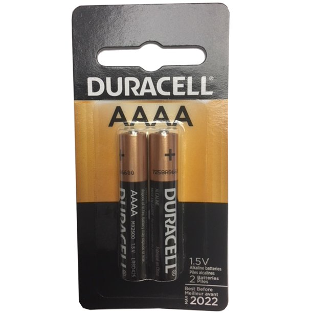 Duracell Ultra AAAA Alkaline Battery 1.5V LR8D425, E96, 25A, MN2500