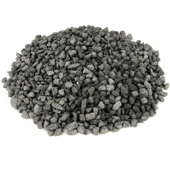 Rainforest Outdoor Decorative Natural Stone, Stone Gravel, Black, 20lbs.