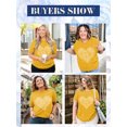 thumbnail image 3 of XCHQRTI Kindness Womens Shirt Plus Size Graphic Tees Short Sleeve Summer Casual T Shirt, 3 of 7