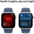 thumbnail image 3 of Apple Watch Series 10 (GPS + Cellular) 46mm Silver Aluminum – Denim Sport Band, 3 of 4