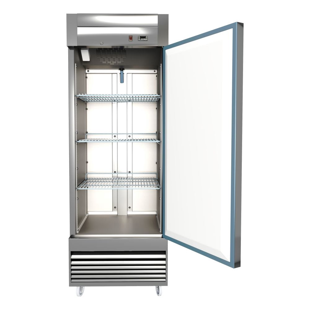 NSF commercial stainless-steel reach in refrigerator Frigorifico Commercial WC28RM single swing door Cooler Depot C28R