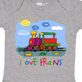 thumbnail image 4 of Inktastic I Love Trains Boys or Girls Baby Bodysuit, 4 of 5