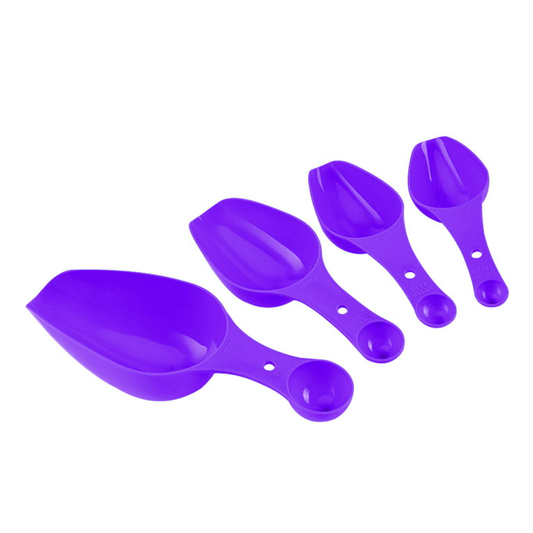 Elroy 4Pcs Measuring Spoons Cups Set Plastic 2 Heads Flour Milk