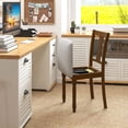thumbnail image 4 of Gymax Set of 4 Upholstered Wooden Dining Chair w/ Seat Storage Space Brown, 4 of 10