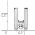 thumbnail image 2 of 14k Yellow or White Gold H/I1 Quality Diamond Slide Pendant, 2 of 2