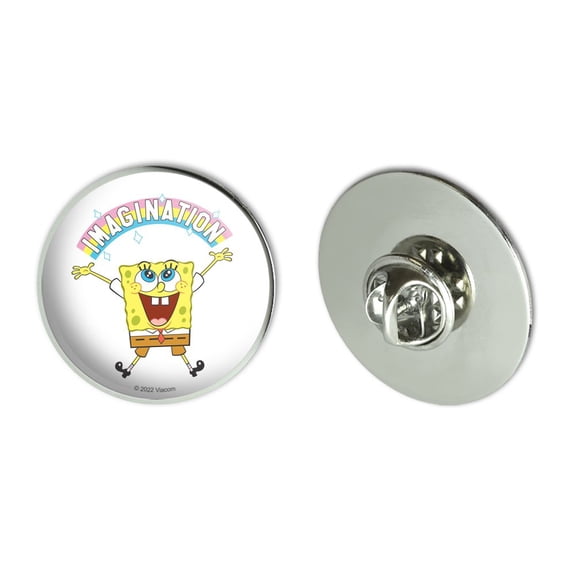 SpongeBob Imagination Rainbow Metal 1.1" Tie Tack Hat Lapel Pin Pinback