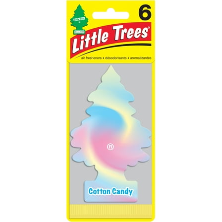 Little Trees Air Freshener Cotton Candy Fragrance 6-Pack