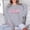 Light Gray, variant on Oversized Sweatshirts for Women Letter Print Long Sleeve Crewneck Fall 2026 Pullover Sweater Casual Fashion Spring Tops